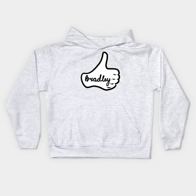 Men name Bradley Kids Hoodie by grafinya